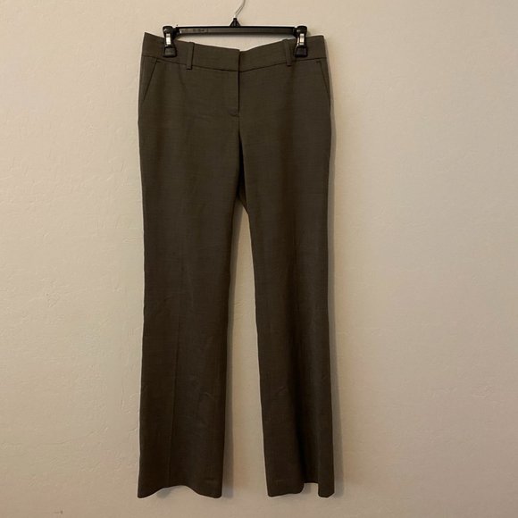 Ann Taylor Brown Wide-Leg Slacks Dress Work Pants Professional - Picture 1 of 8